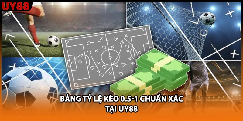 Bảng tỷ lệ kèo 0.5-1 chuẩn xác tại UY88
