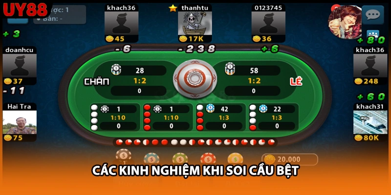 Các kinh nghiệm khi soi cầu bệt Các kinh nghiệm khi soi cầu bệt