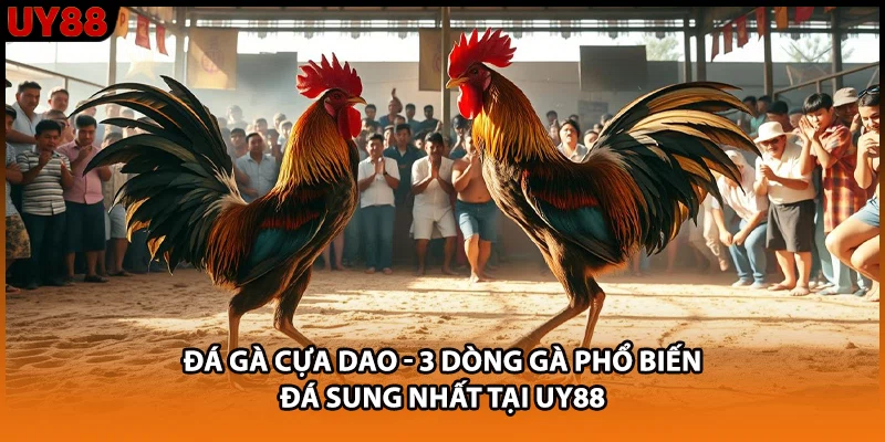 Đá Gà Cựa Dao - 3 Dòng Gà Phổ Biến Đá Sung Nhất Tại UY88